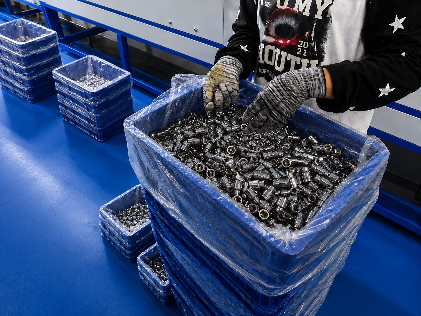 Component sorting station