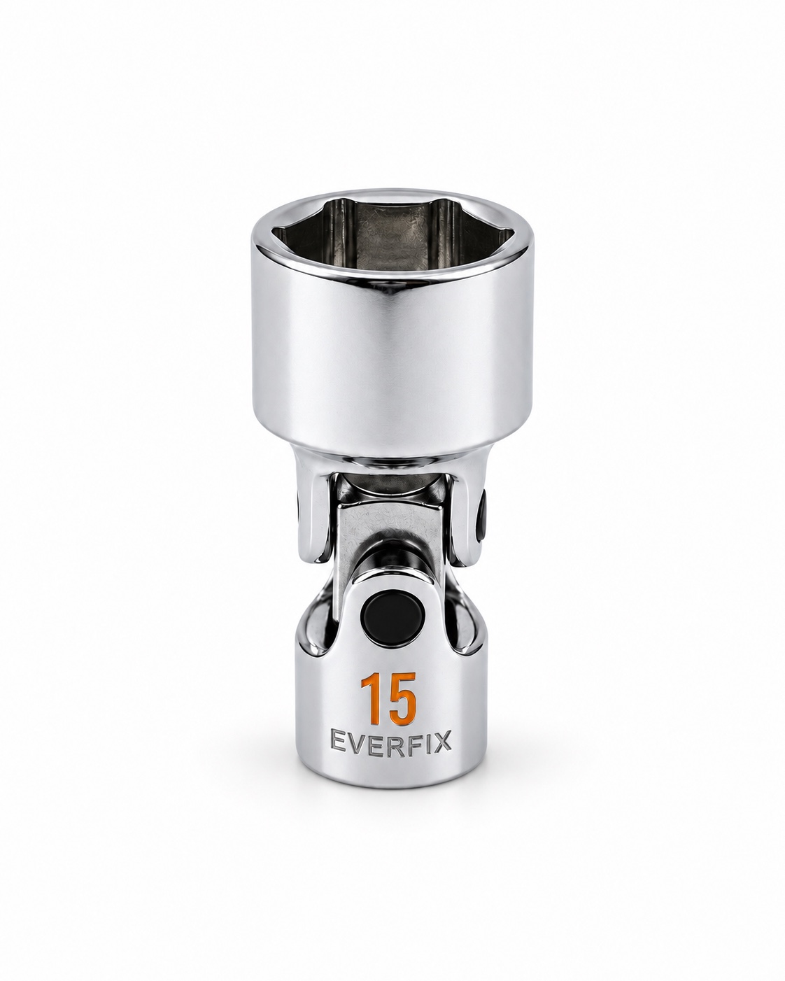 LY Tools 1/4-inch chrome 6-point universal socket · 15 mm