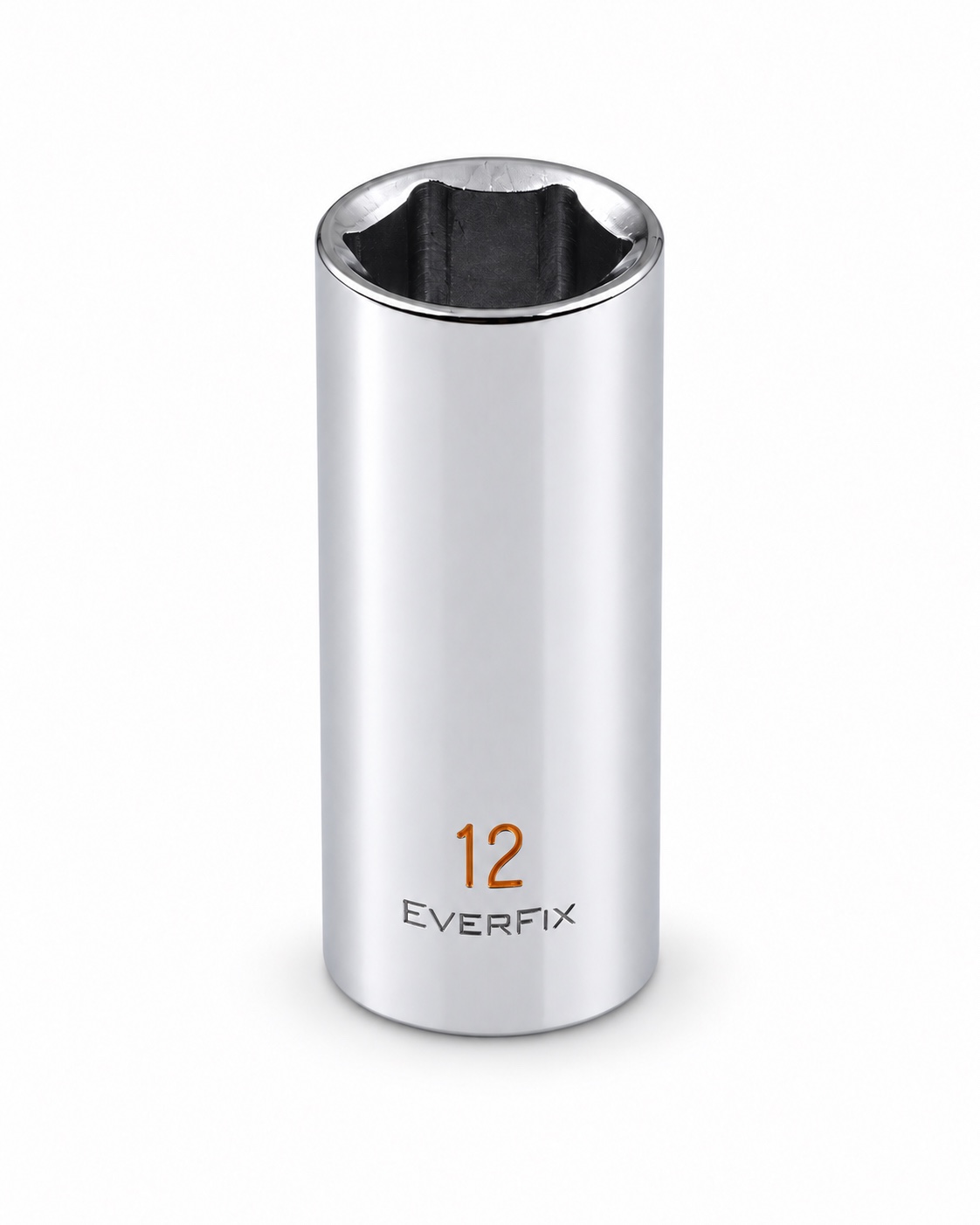 LY Tools 1/4-inch chrome 6-point mid-length socket · 12 mm