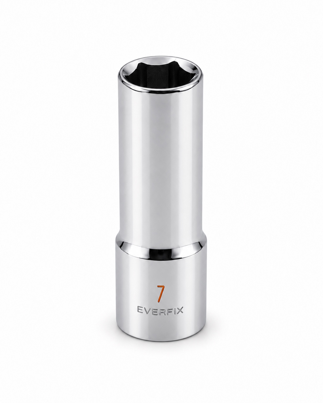LY Tools 1/4-inch chrome 6-point mid-length socket · 7 mm