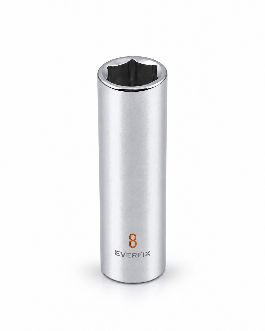 LY Tools 1/4-inch chrome 6-point mid-length socket · 8 mm