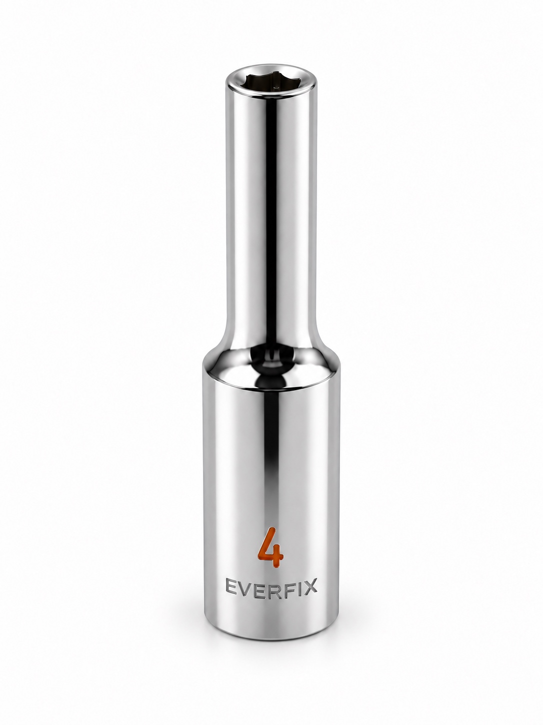 LY Tools 1/4-inch chrome 6-point deep socket · 4 mm