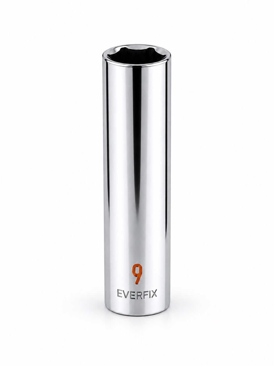 LY Tools 1/4-inch chrome 6-point deep socket · 9 mm