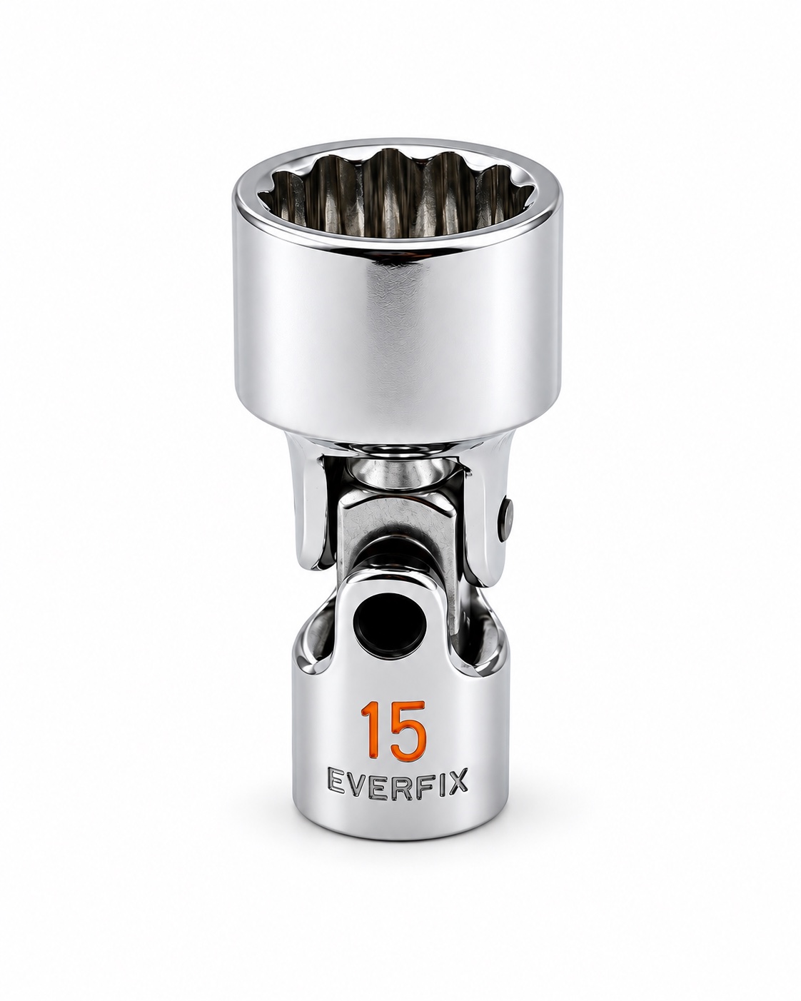 LY Tools 1/4-inch chrome 12-point universal socket · 15 mm