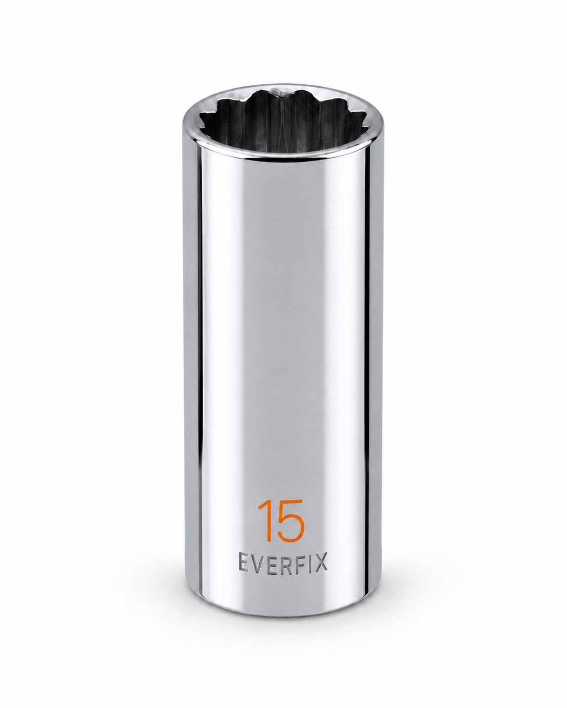 LY Tools 1/4-inch chrome 12-point deep socket · 15 mm