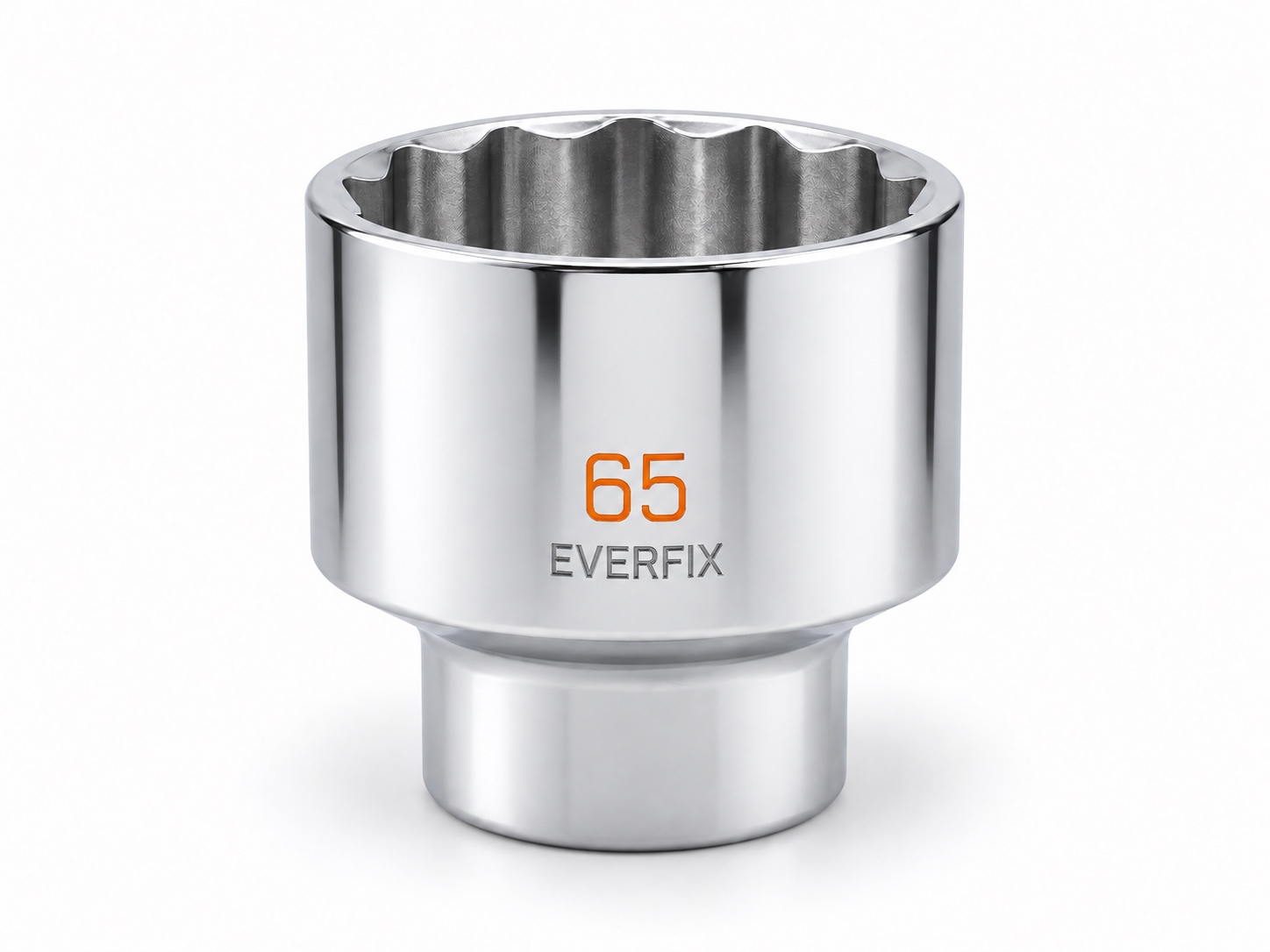 LY Tools 1-inch chrome 12-point short socket · 65 mm